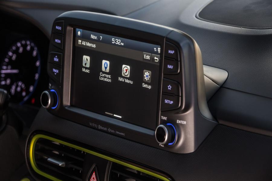 Детали интерьера Hyundai Kona 2018 года  (NA) (фото 14 из 87)